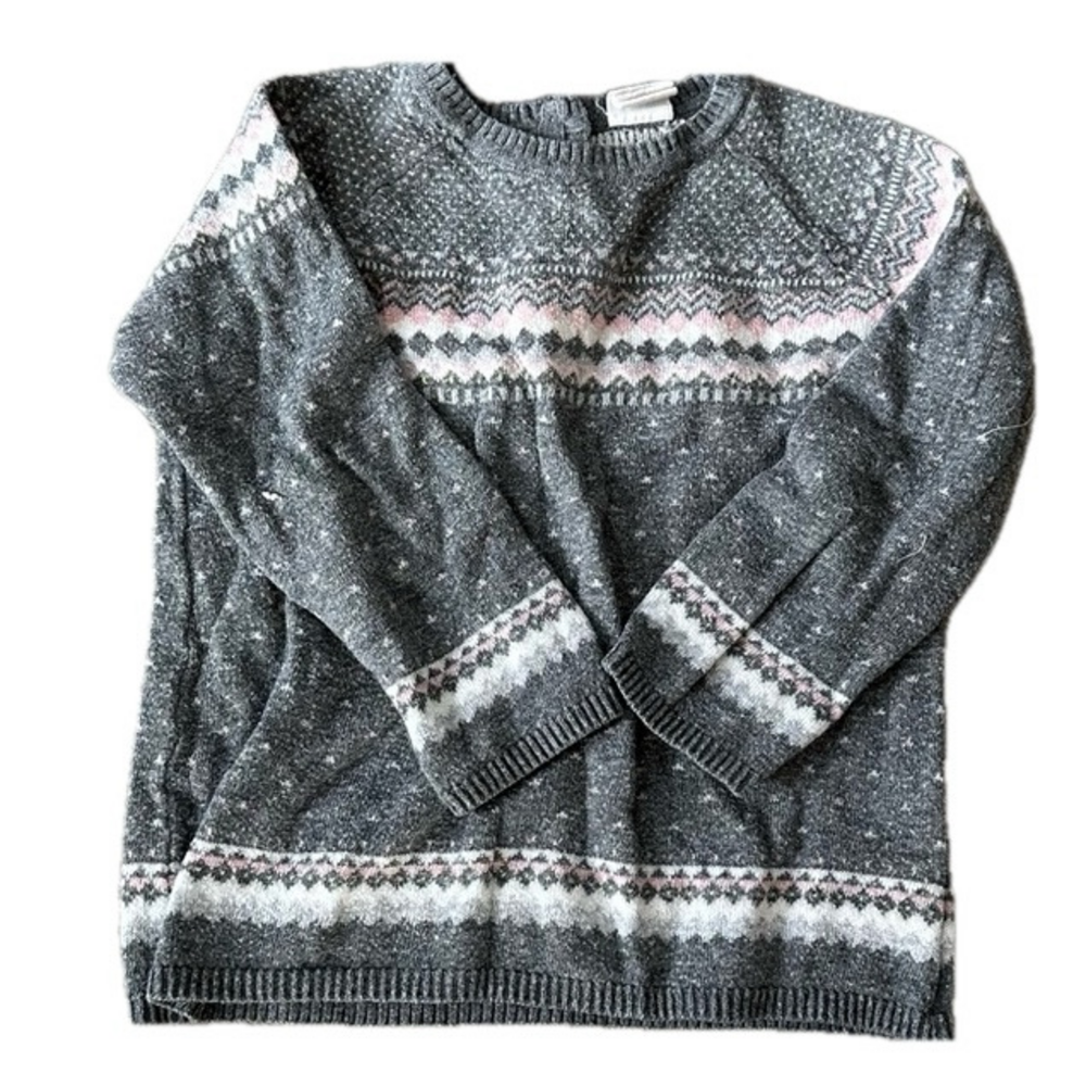 6/20$ H&M grey toddler baby grey sweater size 12-18 months